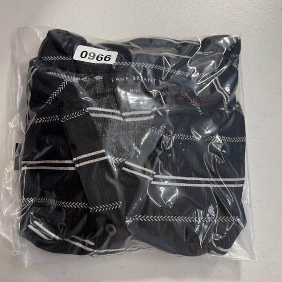 Lane Bryant Women's Plus Black White Stripe Dress Size 18/20 - Picture 8 of 8